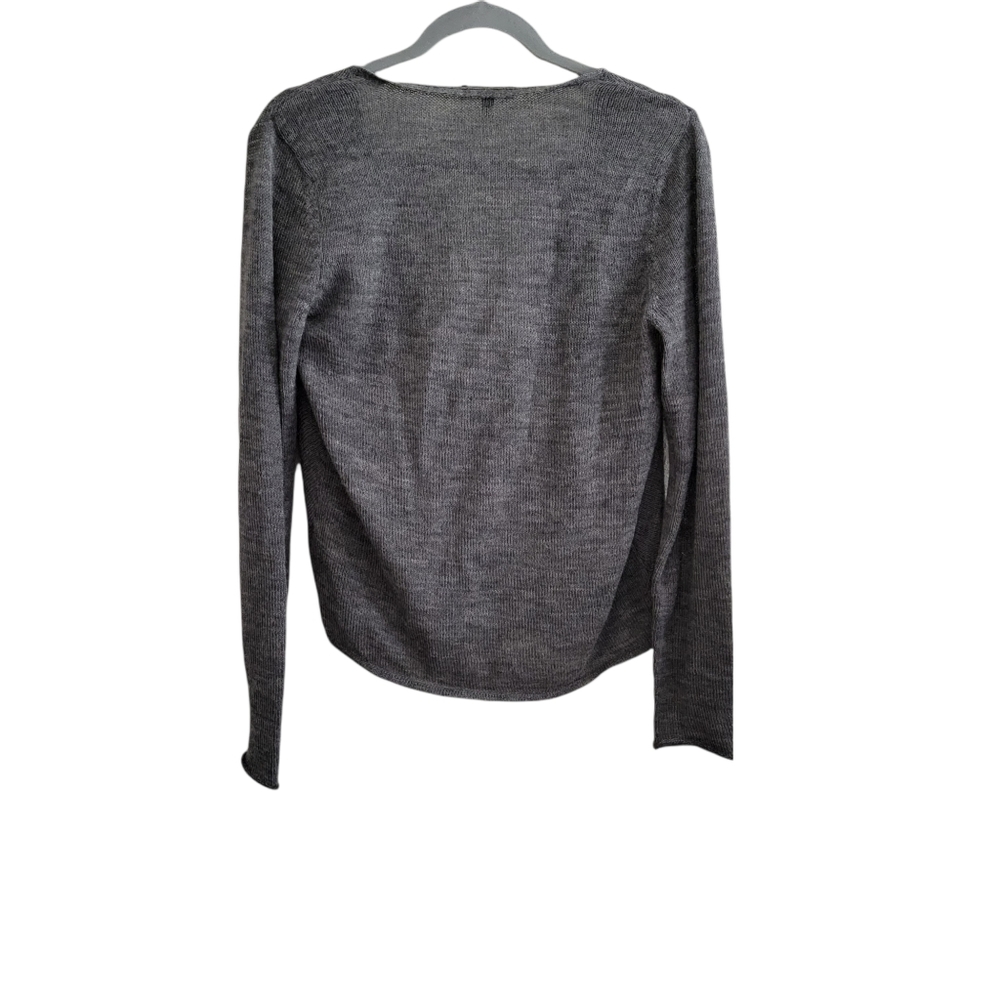 Eileen Fisher drape neck in alpaca and marino wool top/sweater - Picture 6 of 7